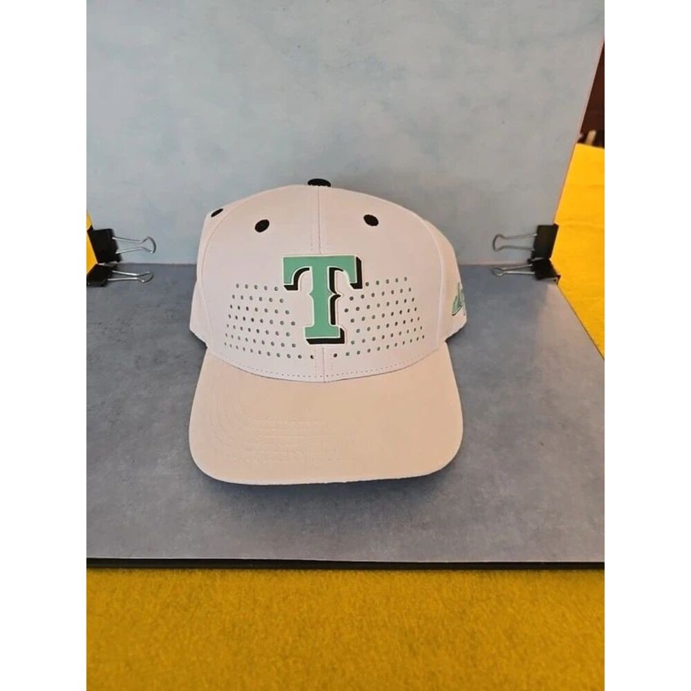 Texas Rangers Dude Perfect DP White Snapback Hat Cap Theme Night